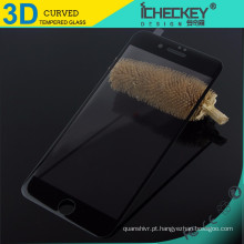 Atacado 3D de fibra de carbono de vidro temperado para o iPhone 7